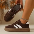 thumbnail image 6 of Women Classic Retro Gum Sole Fashion Sneakers Casual Tennis Skate Shoe Genuine Faux Leather Walking Footwear Anti Slip Trainers, 6 of 6