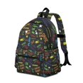 thumbnail image 2 of Gaming Pattern Backpack for School,Schoolbag with Adjustable Shoulder Straps & Padded Back,13.4"x11"x4.7", 2 of 6
