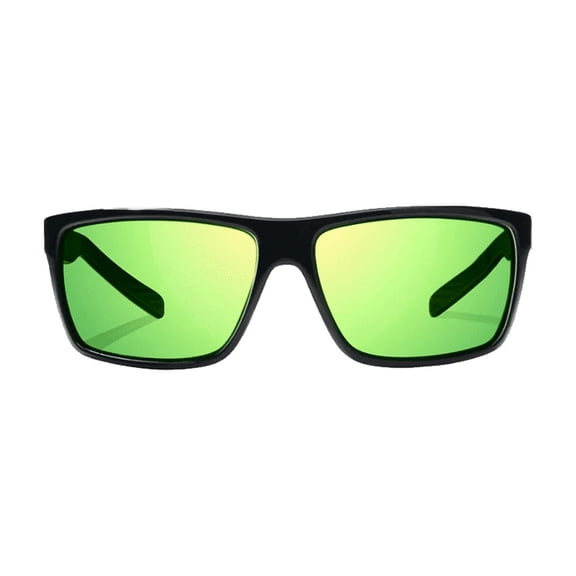 BAJIO Sigs Black Gloss | Green Mirror Glass Sunglasses