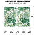 thumbnail image 2 of Green Tropical Large Leaves Curtains-blackout Curtains Bedroom Decor Living Room Darkening Grommet Window Drapes 2 Panels Set 41"x63", 2 of 2