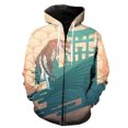 thumbnail image 3 of Sudadera con capucha y cremallera con estampado 3D de dibujos animados de tigre para hombre, ropa de calle, sudaderas de hip hop, sudaderas casuales de moda para niños, sudaderas de gran tamaño, 3 of 5