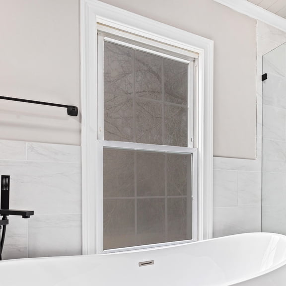 FOMIYES One Way Privacy Window Film Grey Pet Non-Adhesive for Home Office Bathrooms