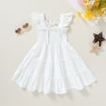 thumbnail image 5 of Younger Tree Baby Girl Dress Kid Summer Clothes Sleeveless Flower Beach Boho Princess Sundress for 5-6T, 5 of 7