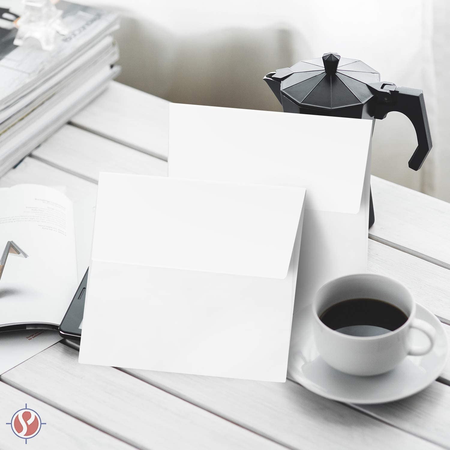 8 x 8” Square White Envelopes – Perfect for Enclosing Holiday Greeting, Party and Invitation Cards | Made from Durable 70Lb White Wove Paper | 50 per Pack