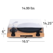 Fluance RT83 Reference High Fidelity Vinyl Turntable Record Player with Ortofon 2M Red Cartridge, Speed Control Motor, High Mass MDF Wood Plinth, Vibration Isolation Feet - Bamboo