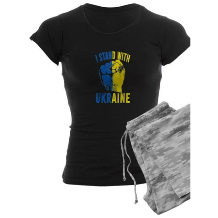 

CafePress - I Stand With Ukraine Flag Power Support Uk Pajamas - Women s Dark Pajamas