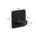 thumbnail image 1 of Ganchos para toallas autoadhesivos para montar en la pared, sin perforación, ganchos adhesivos de acero inoxidable, a prueba de óxido, resistentes al agua, gran capacidad de carga (paquete de 6) - Negro Rojo Verde Cocina, Decoración y Otros, 1 of 4
