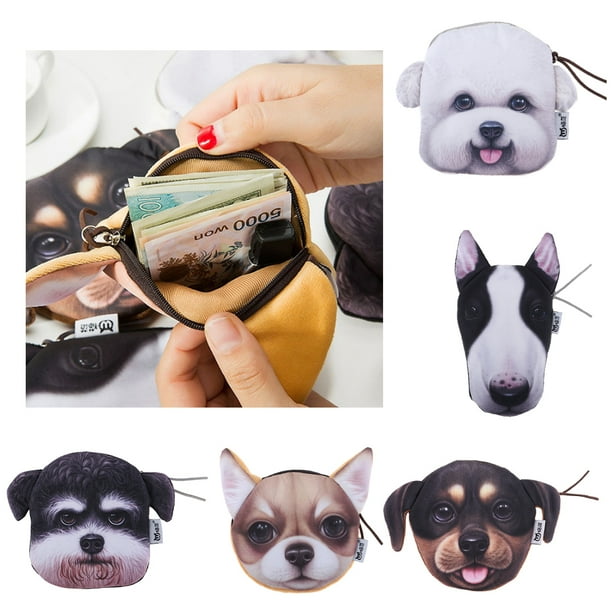 Girls Lifelike Dog Purse Cosmetic Bag Makeup Key Holder Wallet Handbag 01 Walmart