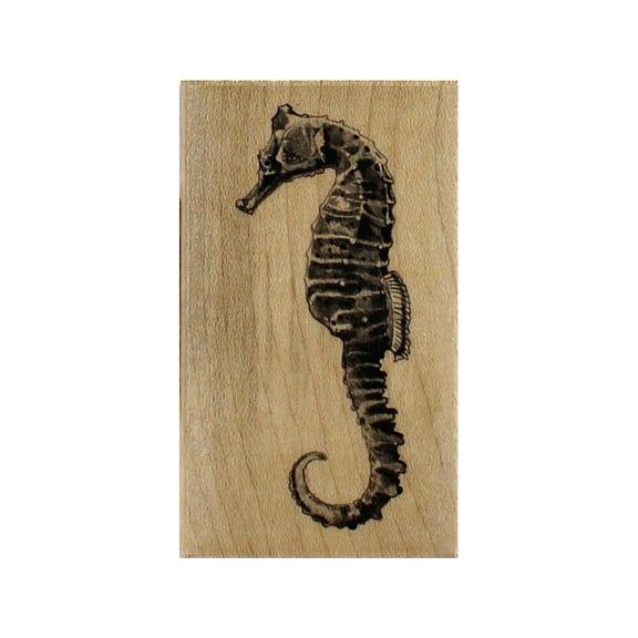 Inkadinkado Wood Stamp Seahorse
