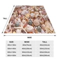 thumbnail image 3 of Sikiie Colorful Seashells Ultra-Soft Micro flannel Blanket Luxury All Seasons Warm Blanket for Bedding Sofa and Travel (4 sizes)-40"x30", 3 of 7