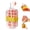 Pink-L, variant on Ice Cube Maker Bottle, Portable 2-in-1 Ice Tray and Water Bottle, Touch Free, Easy to Carry, for Summer Travel