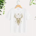 thumbnail image 1 of Camiseta de manga corta para mujer, camisetas cómodas, ropa de calle elegante, camisetas de cuello redondo para vacaciones y caminar por la calle SG, 1 of 10
