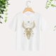 thumbnail image 1 of Tops de manga corta para mujer, camisetas suaves, camisetas básicas, camisetas novedosas de verano con cuello redondo, ropa de calle para compras en la calle Blanco Yinane Camiseta para mujer, 1 of 8