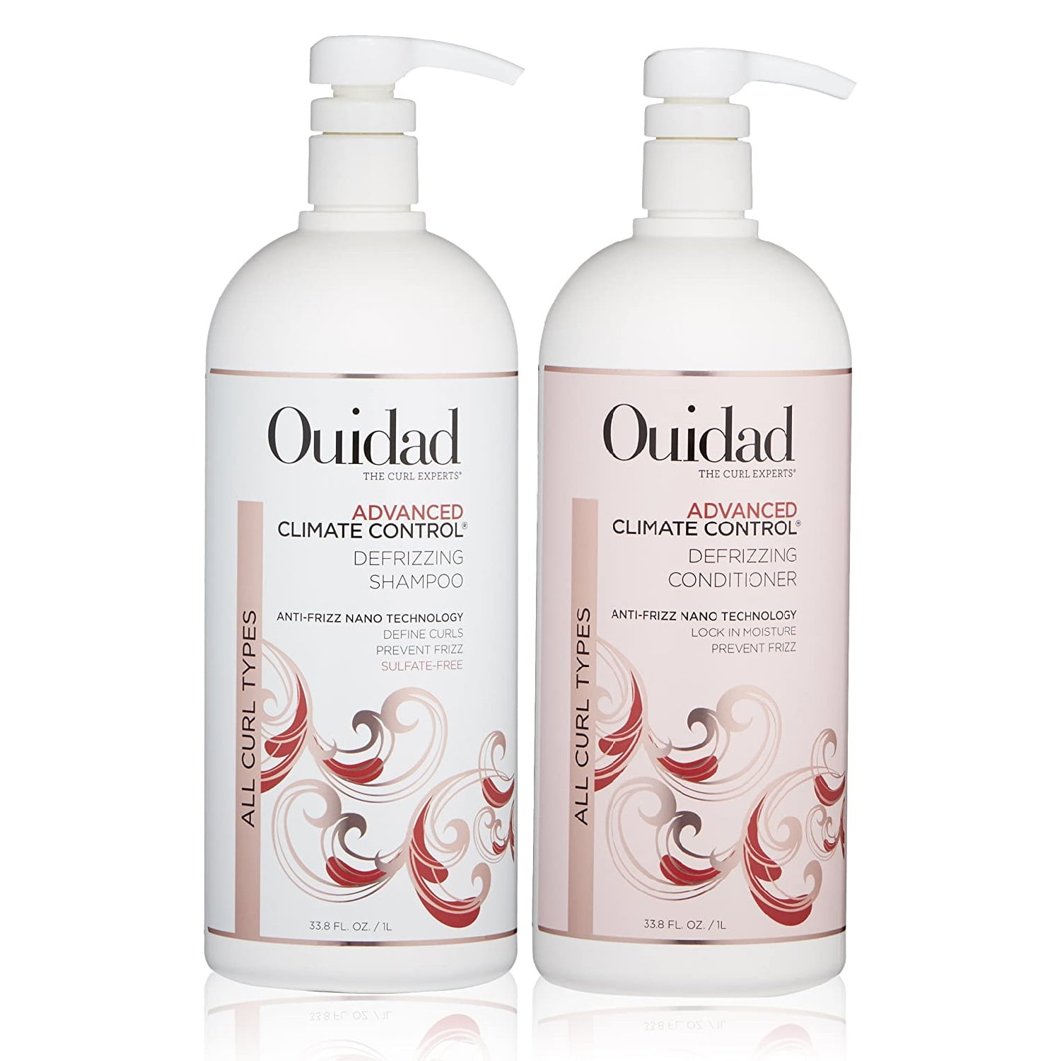 OUIDAD Advanced Climate Control Defrizzing Shampoo and Conditioner