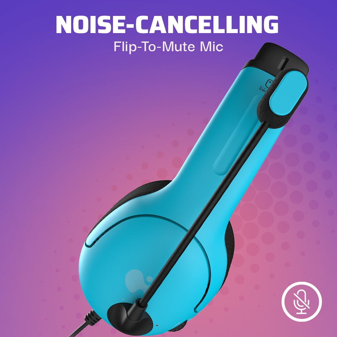  PDP Gaming LVL40 Airlite Stereo Headset for Nintendo Switch/Lite/OLED  - Wired Power Noise Cancelling Microphone, Lightweight Soft Comfort On Ear  Headphones (Mario Neon - Red & Blue) : Everything Else