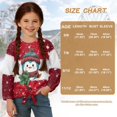 thumbnail image 7 of Xixirimido Cute Penguin Christmas Pattern Girls Casual T-Shirt Crew Neck Tunic Tops Long Sleeve Loose Fit Soft Blouse Tie-hem Tees for Fall Winter, Size 7-8, 7 of 7