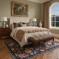 thumbnail image 2 of KUETH 8X10 Vintage Floral Area Rugs Machine Washable Rugs for Living Room, Non Slip Flat Pile Rug with Rubber Backing, Boho Rug for Entryway Bedroom Dining Room Home Office, 2 of 4