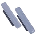 thumbnail image 4 of 2 piezas Cajón de gabinete Manijas de la puerta corredera de la puerta sobre la manija instantánea Gris, 4 of 8