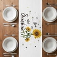 thumbnail image 6 of Sunflower Sunshine Table Runner - 36 Inch Long, Kitchen Dining Table Runner Dresser Scarves, Pastoral Bees Farmhouse Floral Farmhouse Decor for Coffee Tables Wedding Party Banquet, 6 of 8