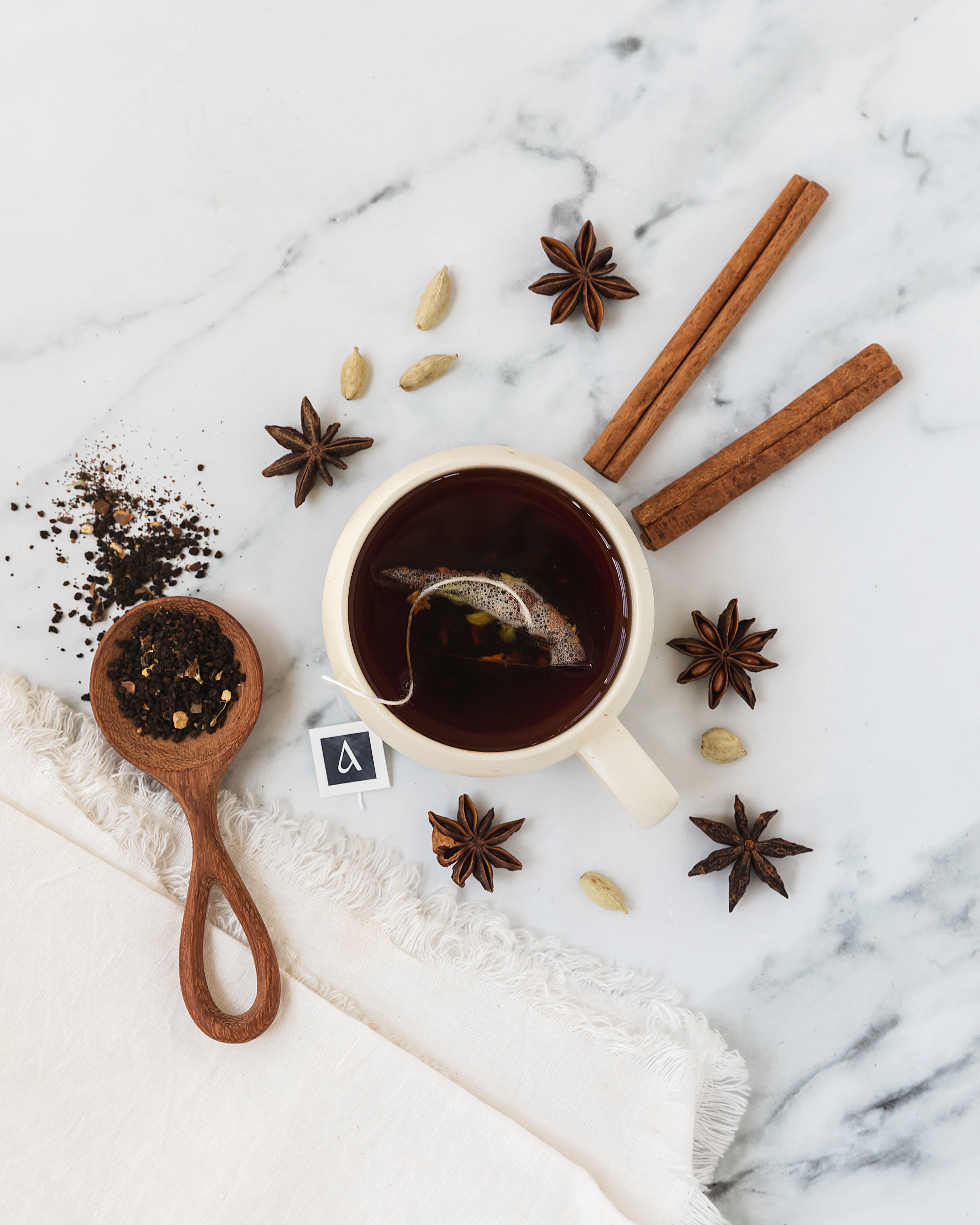 Arbata Chai Tea, 24 Pyramid Tea Bags Caffeinated Black Tea, Naturally Flavored Spiced Masala Chai with Ginger, Cinnamon, Cardamom
