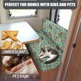 thumbnail image 5 of Yuyamidu Horse RV Dinette Cushion Covers Booth Set Flower RV Cushion Slipcover 1 Bench Cover 1 Backrest Cover Soft Camper Cushion Covers RV Couch Cover, Green, 5 of 7