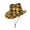 Yellow, variant on Cowboy Hat for Women and Men Striped And Checked Print Jazz Style Cowboy Hat Suitable For Parties Stage Performances Black One Size