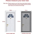 thumbnail image 2 of Reinforced Cat Screen Door Heavy Duty Pet-Proof Screen with Zipper White Prevents Pets from Running Out, 2 of 5