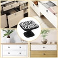 thumbnail image 7 of 4 Pcs Cabinet Handle Drawer Pulls Rotating Black Dot Knobs with Screws Square Furniture Office Cabinet Knob Decoration, 7 of 7