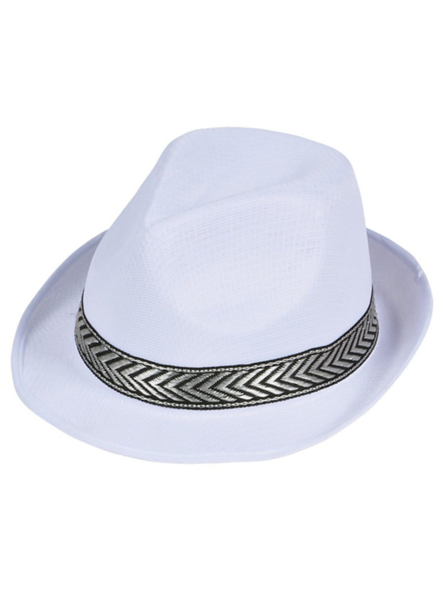 Rhode Island Novelty Modern White Mesh Fashion Fedora With Contrasting