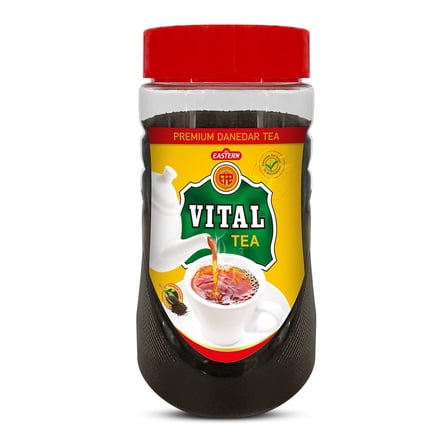 Vital Black Loose Tea Leaf Blend- 450gm- Easy To Use Jar