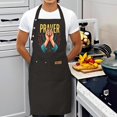 thumbnail image 4 of 2 Pack Adjustable Bib Apron with Prayer Hands Design & 2 Pockets - Stylish Cooking Apron for Men & Women, 4 of 6