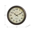 thumbnail image 5 of Clocks - 16" Round - Wall Clock - Antique Brown - Transitional, 5 of 6