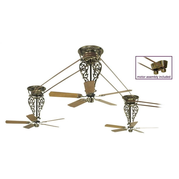 Fanimation FP580AB Bourbon Street Belt Driven Ceiling Fan Motor Antique