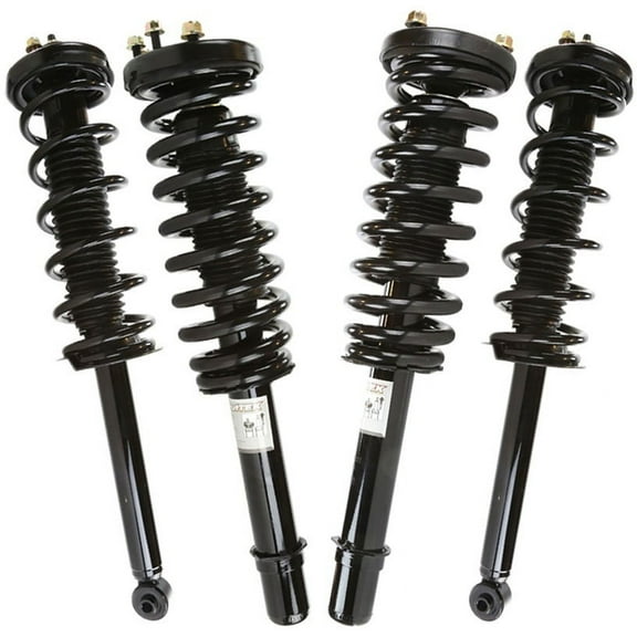 AutoShack Front & Rear Complete Strut & Coil Spring | Replacement for 2003-2007 Honda Accord | 4-PC