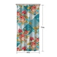 thumbnail image 5 of Pioneer Flower Floral Print Pattern Shower Curtain 36"x72" ,Bathroom Decorative Shower Curtains Set with 12 Hooks,Modern Waterproof Washable Shower Curtain, 5 of 6
