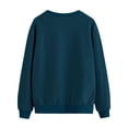 thumbnail image 5 of QAFOPEH Women Feather Birds Printing Round Neck Long Sleeve Sweatshirt Tops, 5 of 7