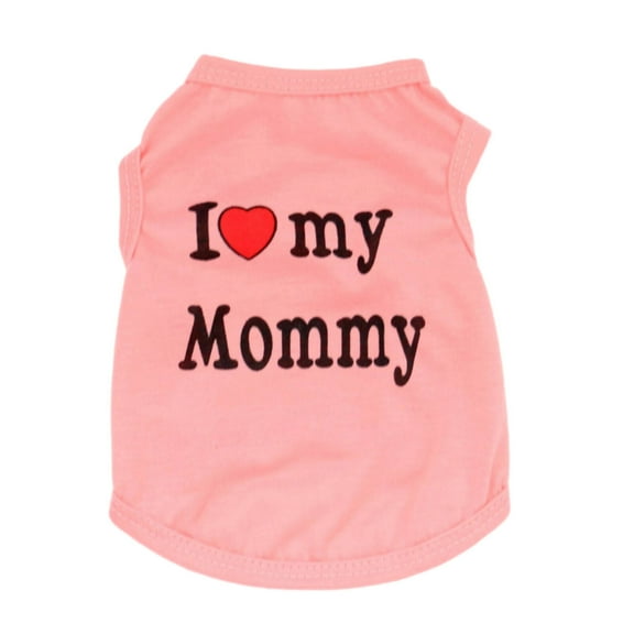 GASTROPOD Dog Shirts,Fashionable Cute Design Dog Clothes,Comfortable Cotton Fabric Puppy Clothes,XS,Mommy