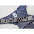 thumbnail image 4 of Bragas/Tangas/Ropa Interior Sexis Para Mujer Lujosas Letras Con Diamantes De Imitación Cómodo Satén Multicolor Horquilla Alta Realce De Cadera Cintura Bajapangjing, 4 of 4
