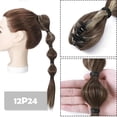 thumbnail image 3 of Bubble Braid Ponytail Extension for Women 18 Inch Long Straight Braided Ponytail Hair Extension Claw Clip in Synthetic Ponytail Hair Pieces, 3 of 16