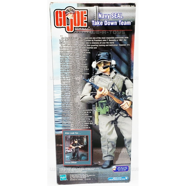 GI Joe Navy SEAL Take Down Team Action Figure Hasbro 2002 #53213