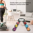 thumbnail image 3 of LJNYFDC Triangular Frame Dumbbell Rack Dumbbell Stand Large Capacity Great Load Bearing No Deformation Home Gym Dumbbell Storage Organizer, 3 of 7