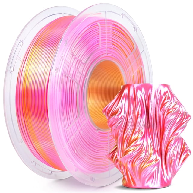 Filamento para impresora 3D SUNLU Silk, doble color, PLA, 1,75 mm, 1 kg