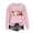 A221 Pink, variant on Xdegoge Pumpkin Spice Sweatshirt Women Coffee Lover Shirt Gift Casual Autumn Long Sleeve Pullover Tops Loose Fit Casual Tshirts Holiday Outfits 2025