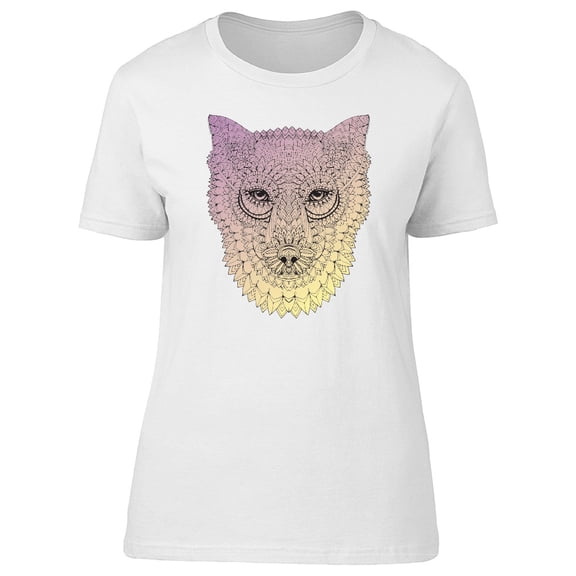 Wolf In Yellow Gradient Boho Tee Women's -Image by Shutterstock