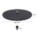 20'' Outdoor Adjustable All Weather Umbrella Table for Beach Patio Garden Poolside Accessory Umbrella Table Top Portable Round Table Fit 38mm (1.5in) Umbrella Pole, Black