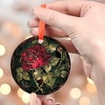 thumbnail image 4 of Rose Ornament Window Hangings, Handcrafted Suncatchers, Gift for Cat Lovers Nature Lovers, 2025, Holiday Decoration, Seasonal Keepsake 2025, Festive Home Accent, Memorable, 4 of 5