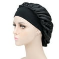 thumbnail image 2 of Soumake Sleep Hat Wide Headband Elastic Satin Stretchy Hair Bonnet Hat For Woman, 2 of 8