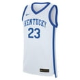 thumbnail image 2 of Men's-Nike Anthony Davis White Kentucky Wildcats Performance Replica Basketball Jersey, 2 of 3