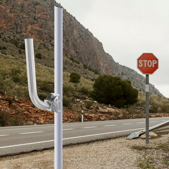 HAKIDZEL Cb Antenna Bracket Wireless Bridge Bracket Mount Stainless Steel 1Pack 15.0*5.9*2.0In