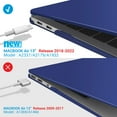 thumbnail image 4 of IBENZER Compatible with 2022 2021 2020 MacBook Air 13 Inch Case M1 A2337 A2179 A1932, Hard Shell Case & Keyboard Cover & Screen Film for Mac Air 13 with Touch ID (2018-2022), TUBL, W-AT13-TUBL+2, 4 of 10